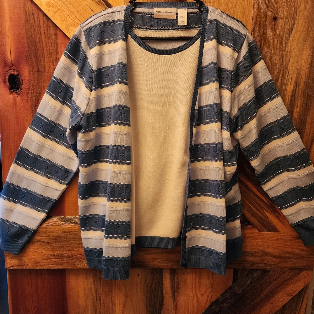 Alfred Dunner pho tank cardigan. Size 2x NWOTS